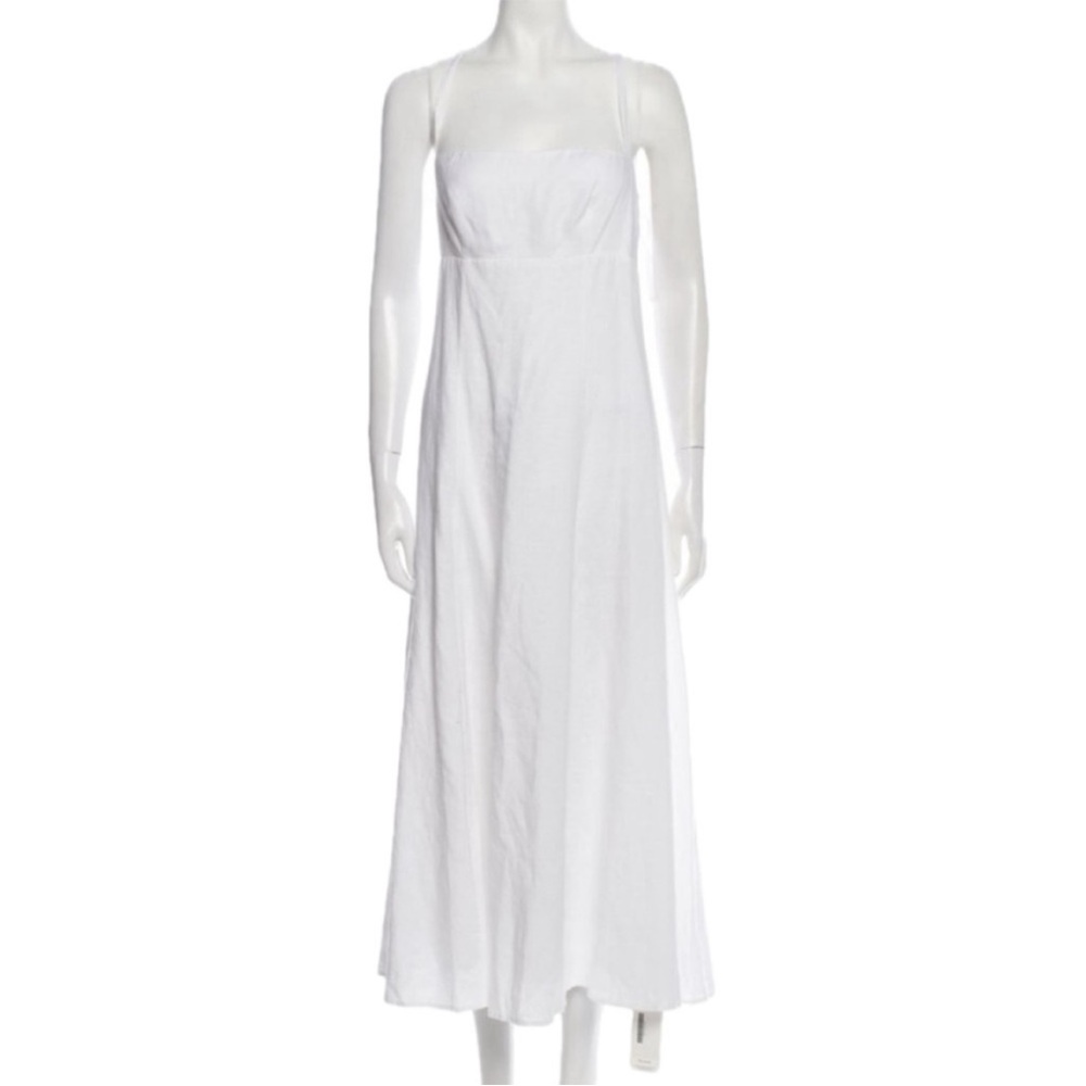 Reformation Linen Midi Dress Sz4/S Delicate Minimalist Coastal Cottage Core